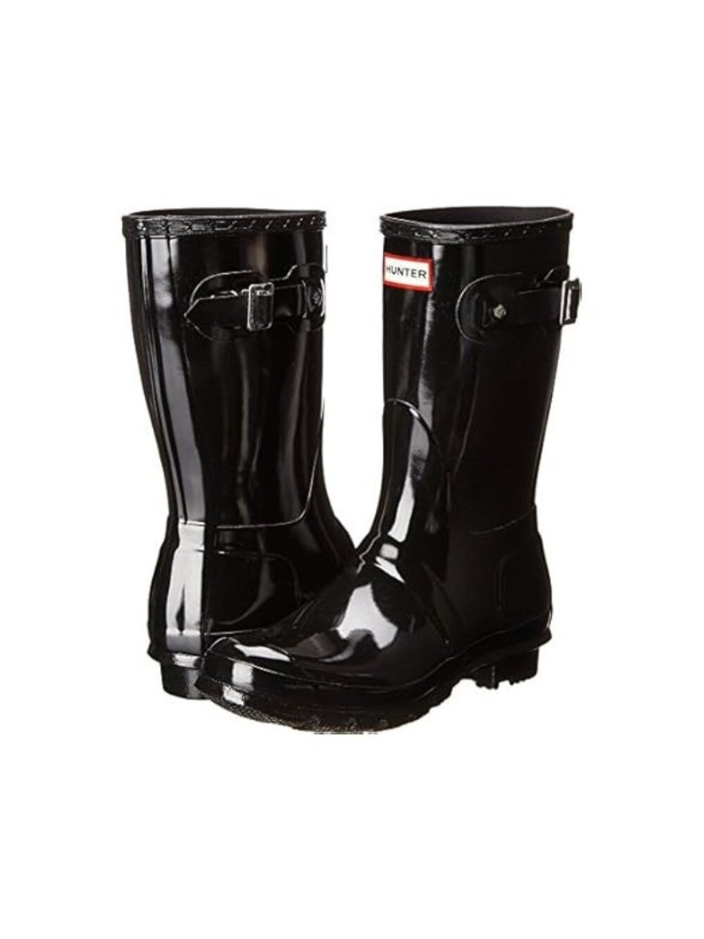 Hunter Original Short Gloss Rain Boots – Women's Size 6 – Black Gloss – NIB